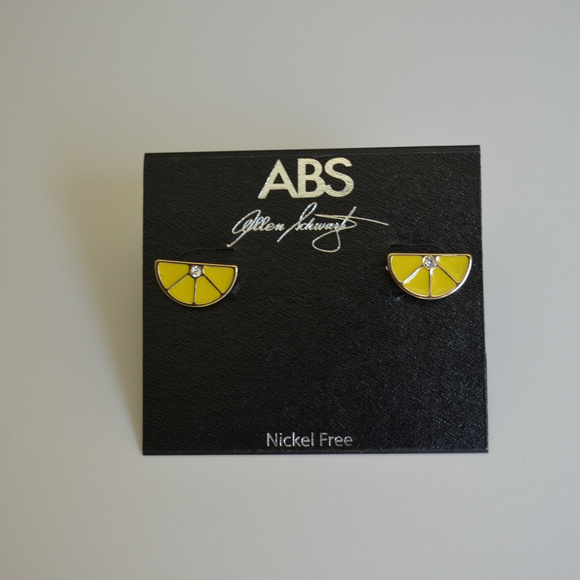 ABS Allen Schwartz Lemon Slice Stud Earrings - Picture 6 of 6